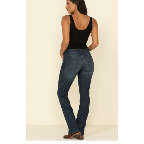 New NWT Wrangler Dark Wash‎ Straight Leg Jeans Size 1 - Picture 1 of 10